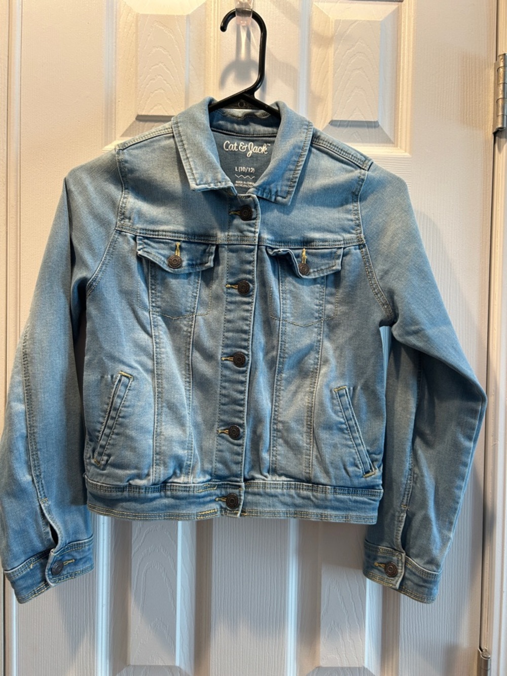 Cat & Jack Light Wash Blue Denim Jacket